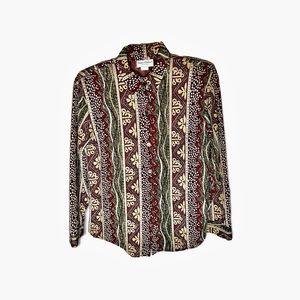 Vintage Susan Graver multicolored blouse